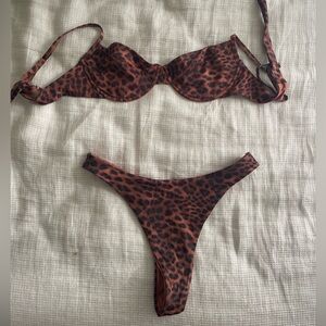 Monday Swimwear Dark Jaguar Top/Bottom